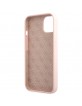 Guess iPhone 13 Hülle Case Cover Silikon Vintage Logo Rosa Pink