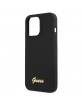 Guess iPhone 13 Pro Max Case Cover Silicone Vintage Logo Black