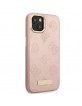 Guess iPhone 14 / 15 / 13 Case Cover MagSafe Peony 4G Saffiano Pink