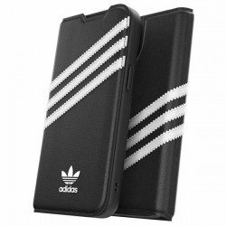 Adidas iPhone 14 / 15 / 13 Case OR Booklet Cover PU Black