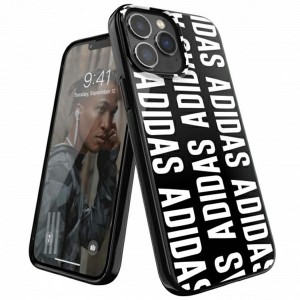 Adidas iPhone 13 Pro Max Hülle Case Cover OR Snap Logo Schwarz