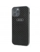 Audi iPhone 12 / 12 Pro Case Cover R8 Carbon Fiber Black