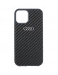 Audi iPhone 12 / 12 Pro Case Cover R8 Carbon Fiber Black