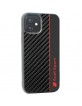 Audi iPhone 12 / 12 Pro Case Cover R8 Carbon Fiber Stripe Black