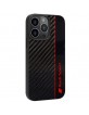 Audi iPhone 13 Pro Max Case Cover R8 Carbon Fiber Stripe Black