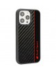 Audi iPhone 14 Pro Max Case Cover R8 Carbon Fiber Stripe Black