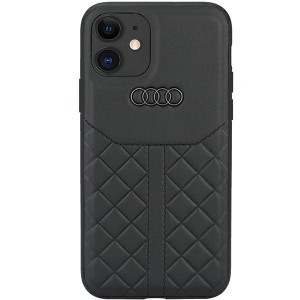 Audi iPhone 11 Hülle Case Cover Q8 Echtleder Schwarz