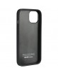 Audi iPhone 12 / 12 Pro Case Cover Q8 Real Leather Black
