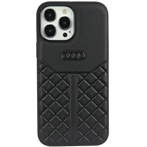 Audi iPhone 13 Pro Case Cover Q8 Genuine Leather Black