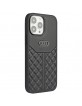Audi iPhone 13 Pro Case Cover Q8 Genuine Leather Black