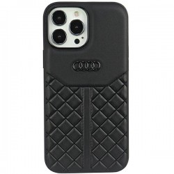 Audi iPhone 13 Pro Max Case Cover Q8 Genuine Leather Black