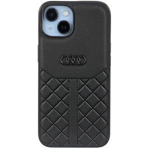 Audi iPhone 14 Hülle Case Cover Q8 Echtleder Schwarz