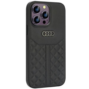 Audi iPhone 14 Pro Max Case Cover Q8 Genuine Leather Black