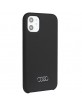 Audi iPhone 12 / 12 Pro Case Cover Q3 Silicone Microfiber Black