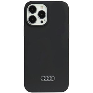 Audi iPhone 13 Pro Max Hülle Case Cover Q3 Silikon Mikrofaser Schwarz