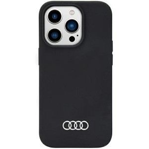 Audi iPhone 14 Pro Max Hülle Case Cover Q3 Silikon Mikrofaser Schwarz