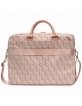 Guess notebook laptop bag 16 inch GCube Stripes pink