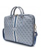 Guess Notebook Laptop Bag 16 Inch 4G Printed Stripes Blue