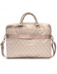 Guess notebook laptop bag 16 inch 4G printed stripes pink