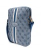 Guess Tasche 10 Zoll 4G Stripes Tablet Bag Saffiano Blau