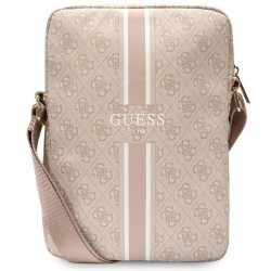 Guess Bag 10 Inch 4G Stripes Tablet Bag Saffiano Rosa Pink