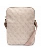 Guess Bag 10 Inch 4G Stripes Tablet Bag Saffiano Rosa Pink