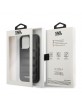 Karl Lagerfeld iPhone 14 Pro Case Cover Elongated Puffy Black