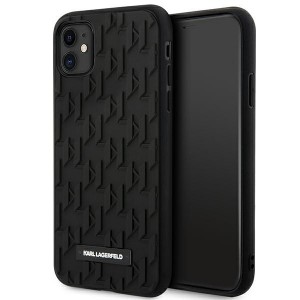 Karl Lagerfeld iPhone 11 Case Cover Silicone 3D Monogram Black