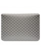 Karl Lagerfeld Notebook Tablet Bag 14" Saffiano Monogram Choupette Silver
