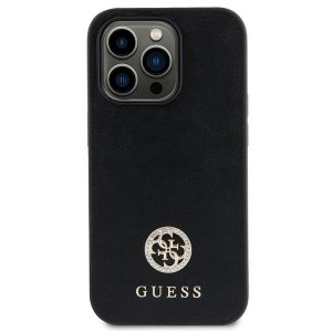 Guess iPhone 11 Hülle Case Cover 4G Strass Metall Logo Schwarz