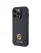 Guess iPhone 14 Pro case cover 4G rhinestone metal logo black