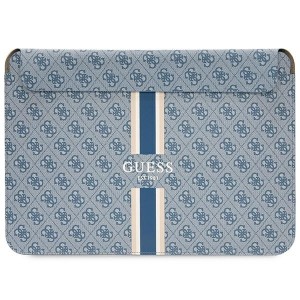 Guess Notebook / Tablet 14" Hülle Sleeve 4G Printed Stripes Blau