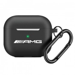 AMG Mercedes AirPods Pro 2 Case Cover Silicone Logo Black