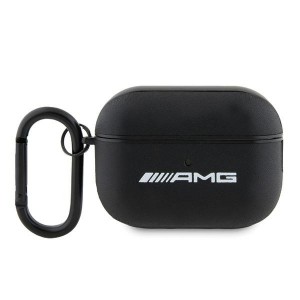 AMG Mercedes AirPods Pro 2 case cover logo genuine leather black