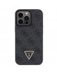 Guess iPhone 13 Pro Case Cover 4G Logo Strap Chain Black