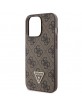 Guess iPhone 13 Pro Max Case Cover 4G Logo Strap Chain Brown