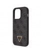 Guess iPhone 14 Pro Case Cover 4G Logo Strap Chain Black