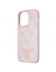 Guess iPhone 14 Pro Case Cover 4G Logo Strap Chain Pink