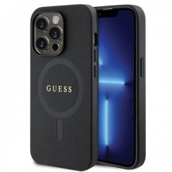 Guess iPhone 14 Pro Case Cover MagSafe Saffiano Black