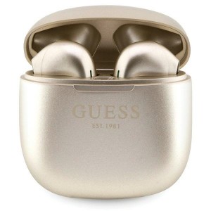 Guess Bluetooth 5.3 in-ear headset TWS + charging station EST Logo Gold