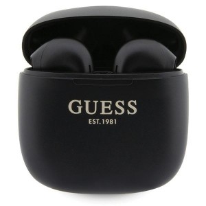 Guess Bluetooth 5.3 in-ear headset TWS + charging station EST Logo Black