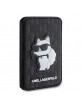 Karl Lagerfeld Wallet Card Slot Stand Saffiano Monogram Choupette Black