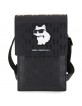Karl Lagerfeld Smartphone Tasche Saffiano Monogram Choupette Schwarz