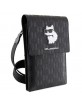 Karl Lagerfeld Smartphone Bag Saffiano Monogram Choupette Black