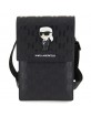 Karl Lagerfeld Smartphone Bag Saffiano Monogram Ikonik Black