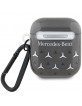 Mercedes AirPods 1 / 2 Case Cover Large Star Pattern Black