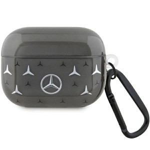 Mercedes AirPods Pro Case Cover Large Star Pattern Black