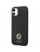 Guess iPhone 11 case cover 4G rhinestone logo silicone black