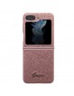 Guess Samsung Z Flip5 Case Cover Glitter Script Pink