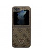 Guess Samsung Z Flip5 Hülle Case Cover 4G Diamond Triangle Braun